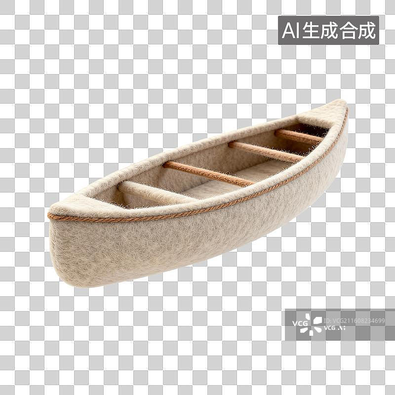 【AI数字艺术】毛毡小船图片素材
