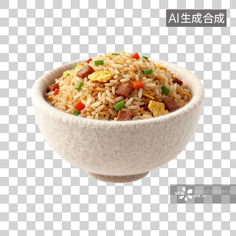 【AI数字艺术】一碗美味的炒饭图片素材