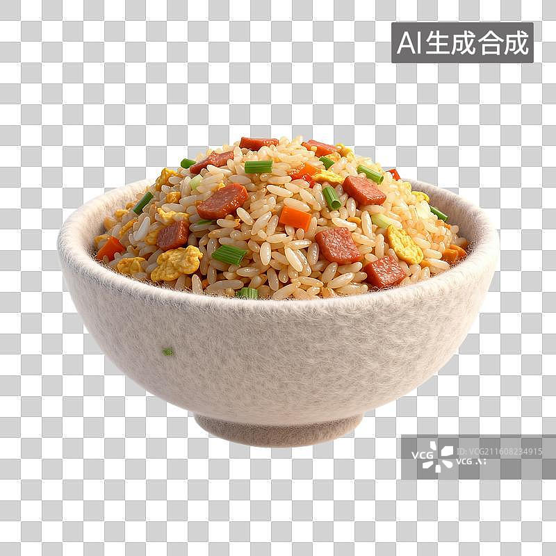 【AI数字艺术】一碗美味的炒饭图片素材
