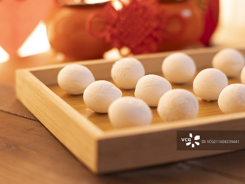 元宵节包元宵煮元宵图片素材