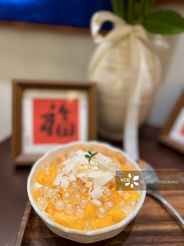 夏天下午茶时光甜食冰淇淋图片素材