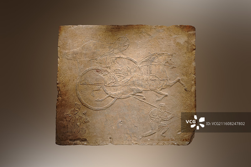 辎车画像砖，东汉，1953年四川成都扬子山出土，中国国家博物馆藏图片素材
