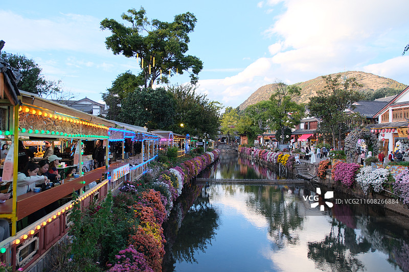 丽江古城 玉湖村 墅家酒店 云南图片素材