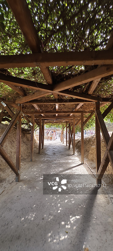 希腊克里特岛米诺斯王宫-欧洲最古老文明的王宫，距今约4000年图片素材