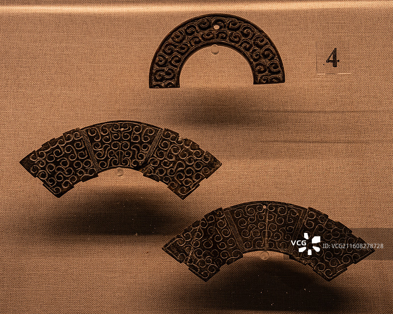 战国 玉璜 高庄战国墓出土 淮安市博物馆图片素材