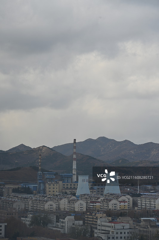 山东烟台招远市城市风光图片素材