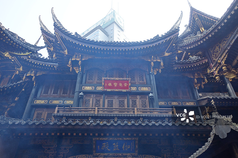 重庆市渝中区重庆罗汉寺伽蓝殿图片素材