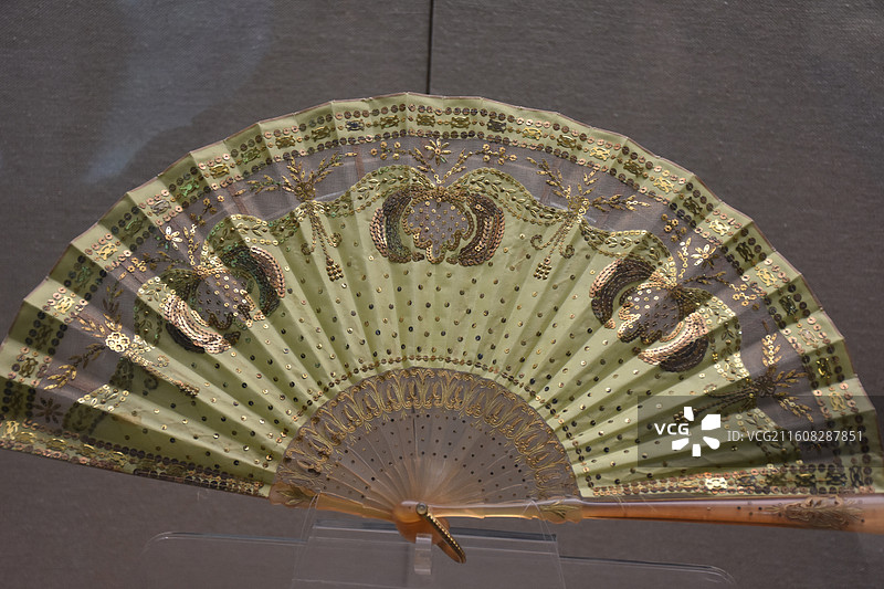 浙江省杭州市，中国扇文化博物馆，扇子图片素材