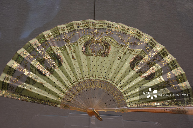 浙江省杭州市，中国扇文化博物馆，扇子图片素材