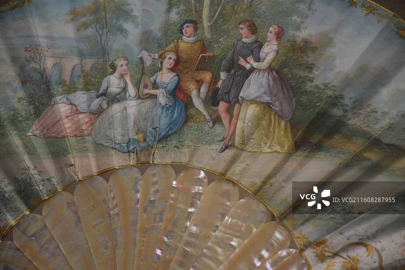 浙江省杭州市，中国扇文化博物馆，扇子图片素材