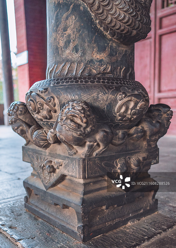 山西稷山稷王庙木雕与石雕图片素材