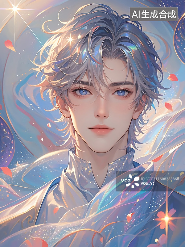 【AI数字艺术】梦幻少年图片素材