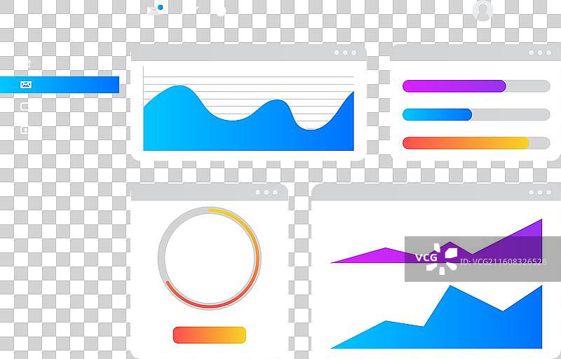 仪表板用户面板模板图片素材