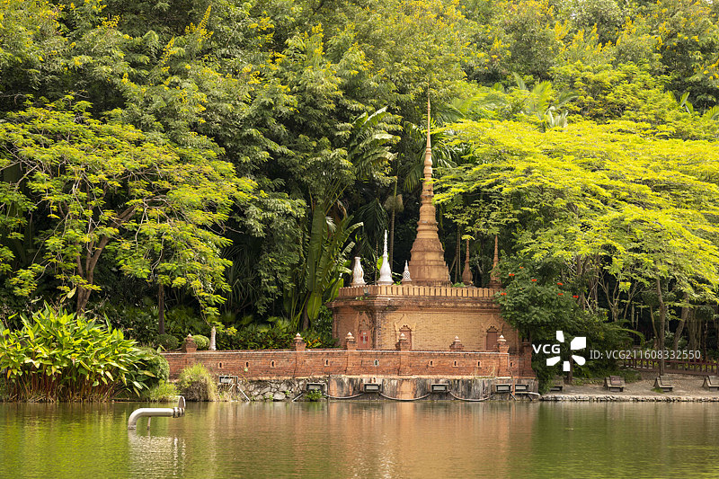 西双版纳曼听公园图片素材