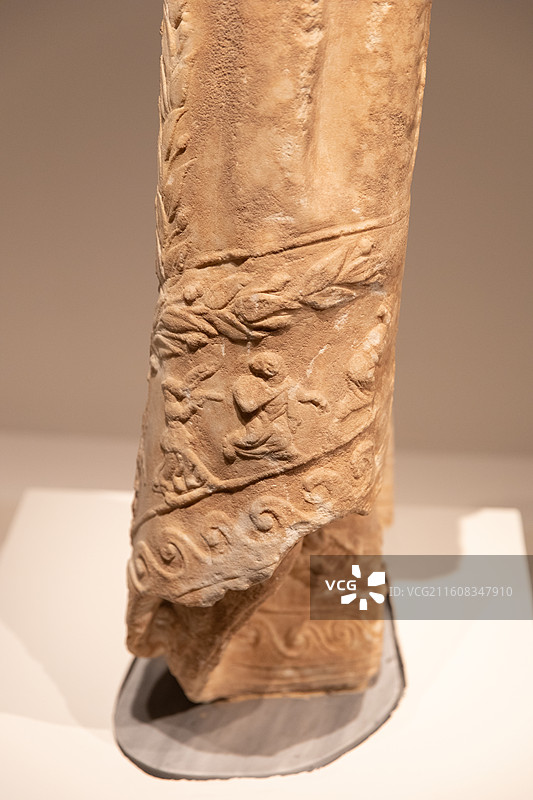 古希腊大理石披肩雕塑图片素材