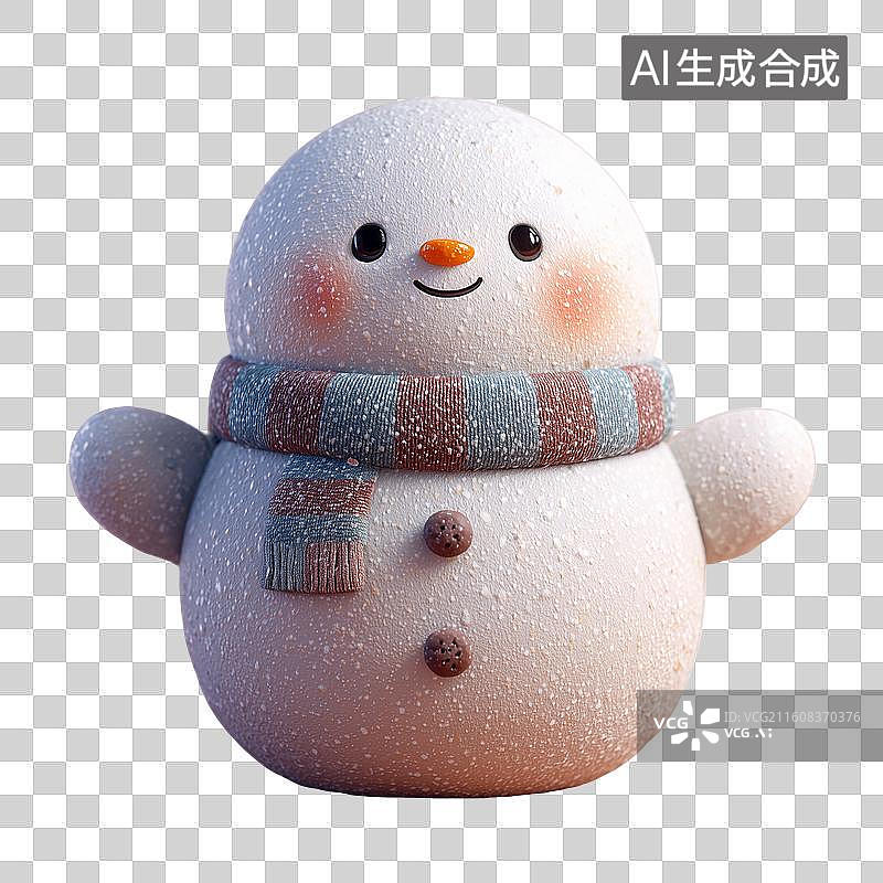 【AI数字艺术】站立雪人图标图片素材