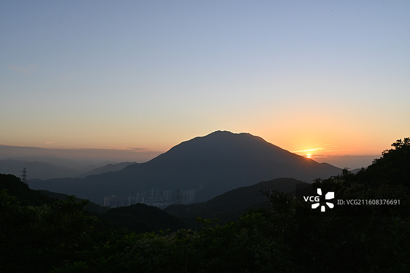 深圳马峦山公园北门穿越梅沙尖图片素材
