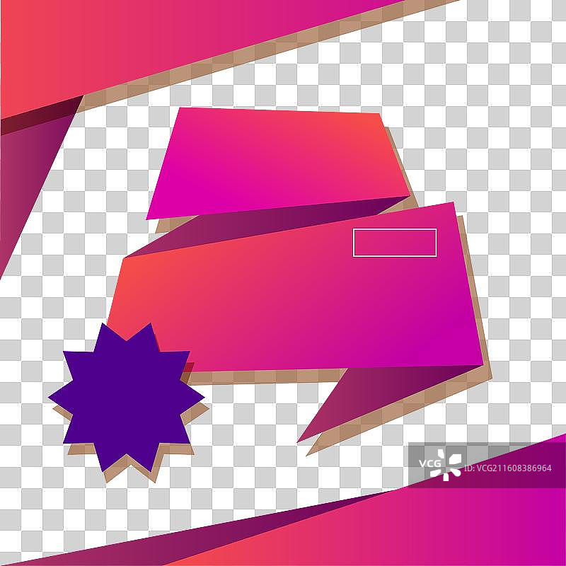 折纸风格的销售横幅图片素材