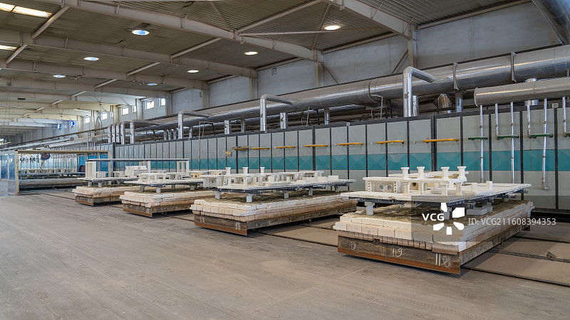 陶瓷坐便器烧成生产线图片素材