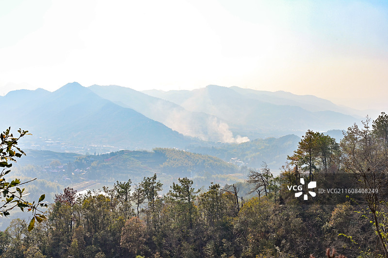 浙江新昌天姥山秋景图片素材