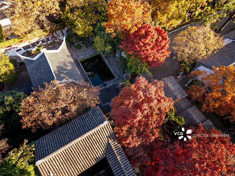 无锡锡惠公园寄畅园天下第二泉图片素材