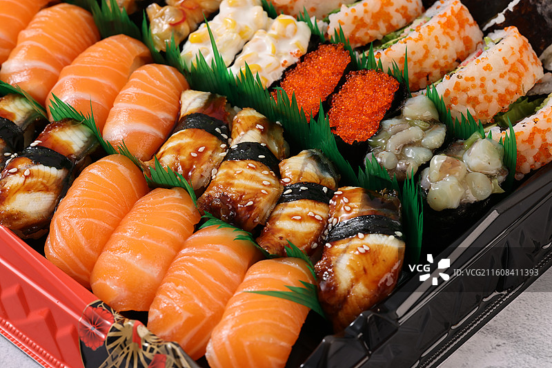寿司拼盘金玉满堂图片素材