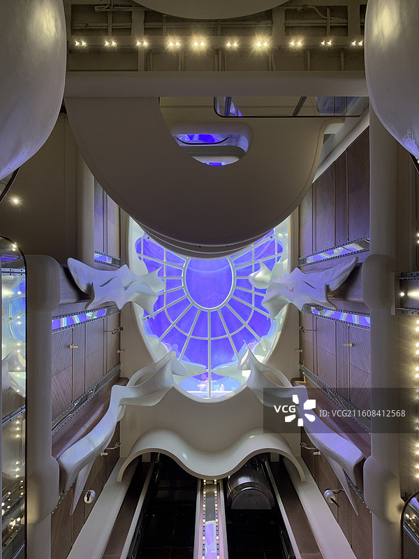 深圳蛇口海上世界明华轮舱室海洋风格装饰图片素材