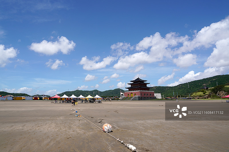 浙江省舟山市岱山县鹿栏晴沙景区图片素材
