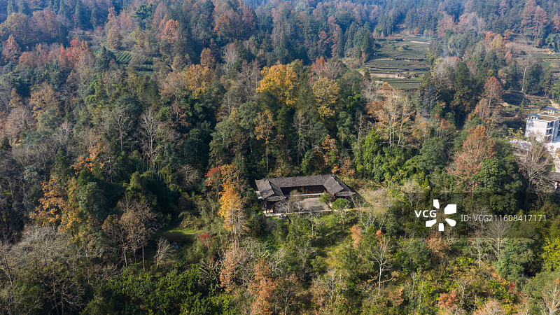 湖北咸丰唐崖河冬日风光图片素材