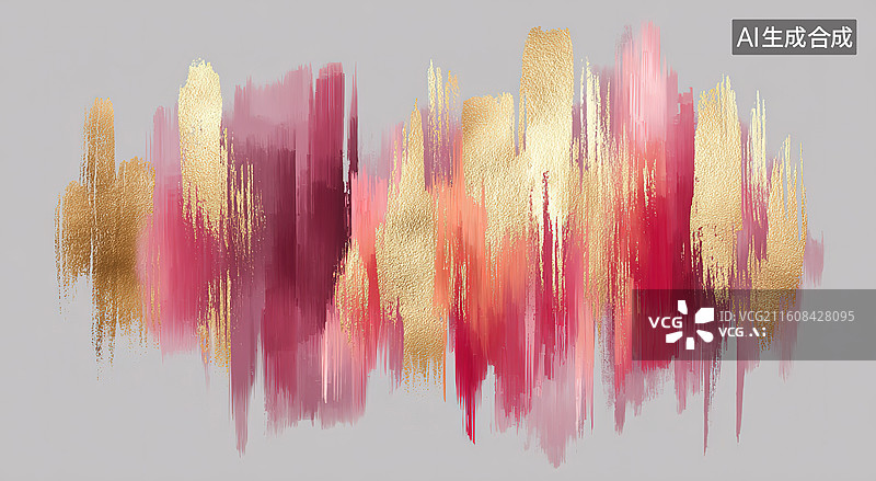【AI数字艺术】抽象色彩笔触图案图片素材