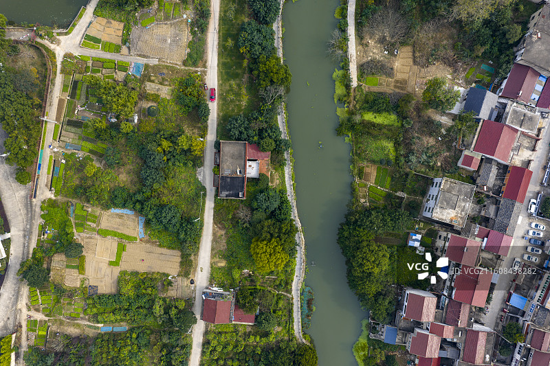 安徽省合肥市肥西县三河古镇航拍图片图片素材