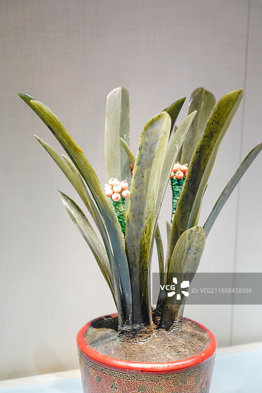 故宫珍宝馆之珠宝玉石花卉图片素材