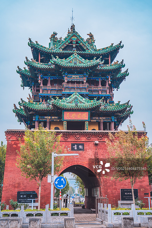 山西临汾霍州鼓楼图片素材