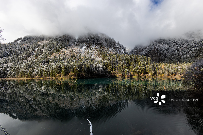 九寨沟天鹅海图片素材