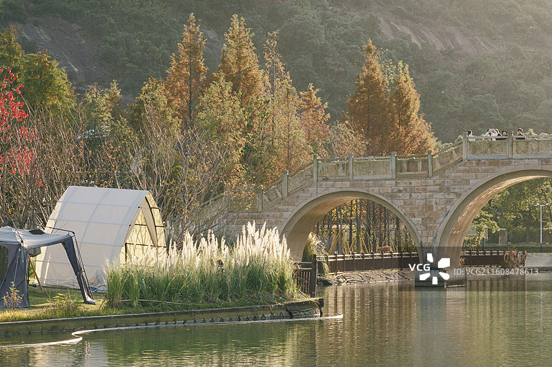 温州龙湾瑶溪钟秀园图片素材