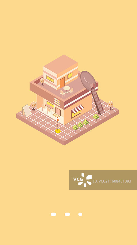 2.5D引导页插画图片素材