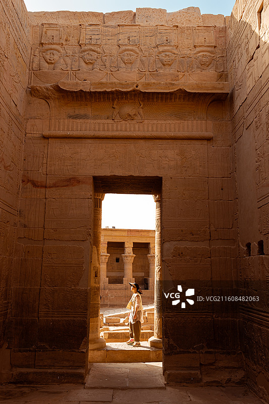 埃及阿斯旺菲莱神庙图片素材