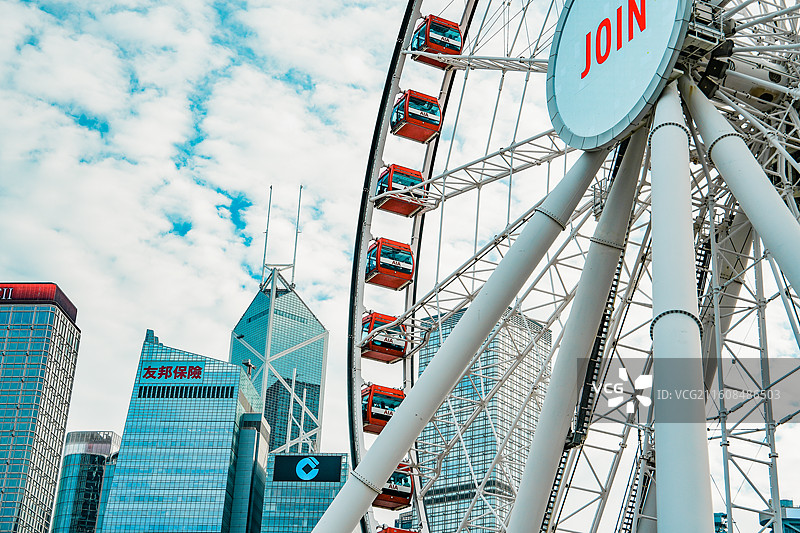 香港中环摩天轮图片素材