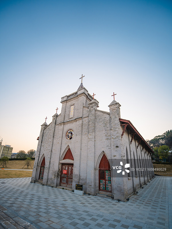 九江湖口县天主教堂图片素材