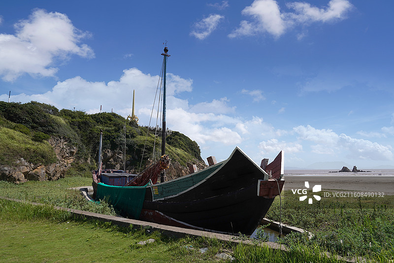 浙江省舟山市岱山县鹿栏晴沙景区图片素材