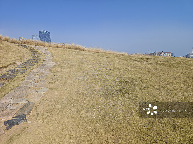 青岛海之恋公园海边景观图片素材