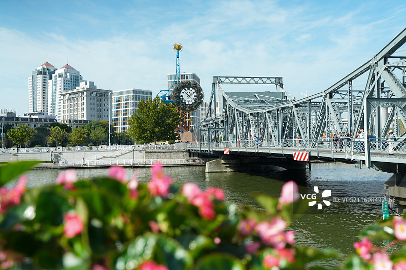 天津解放桥图片素材