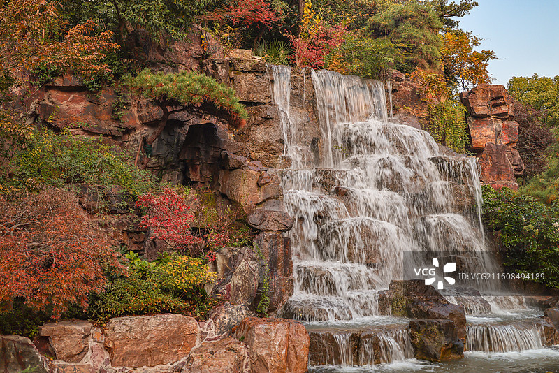 辅德里公园瀑布图片素材