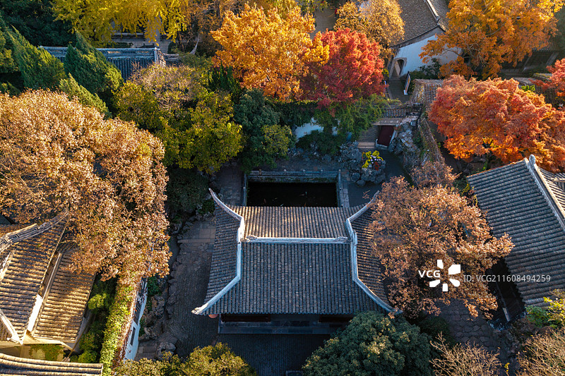 无锡锡惠公园寄畅园天下第二泉图片素材