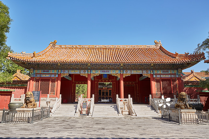 北京故宫紫禁城养性门风景图片素材