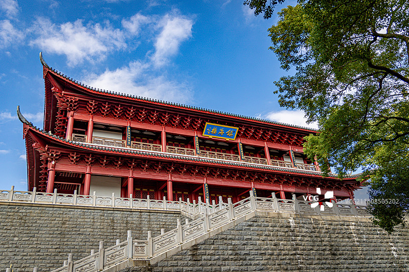 福州镇海楼建筑细部图片素材