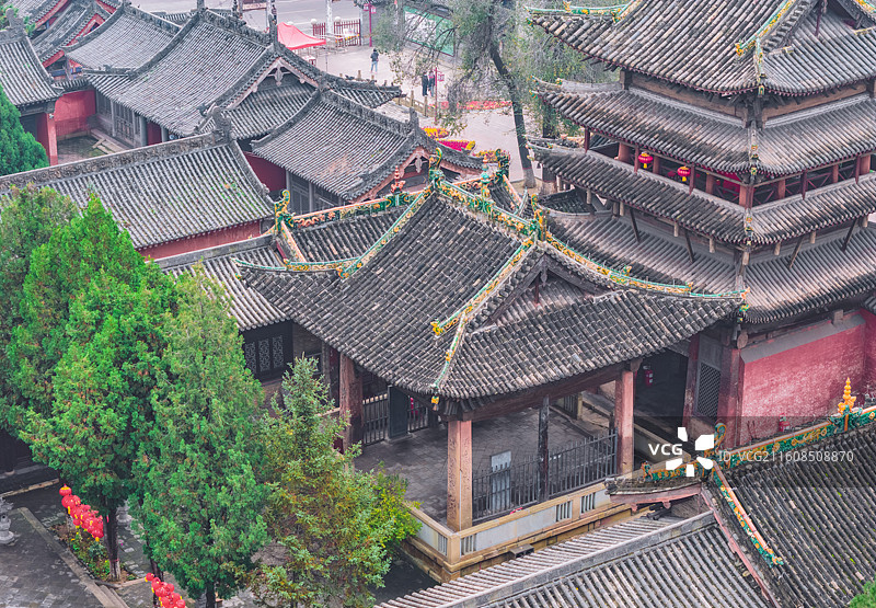 山西长治玉皇观五凤楼图片素材