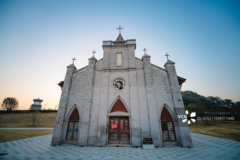 九江湖口县天主教堂图片素材