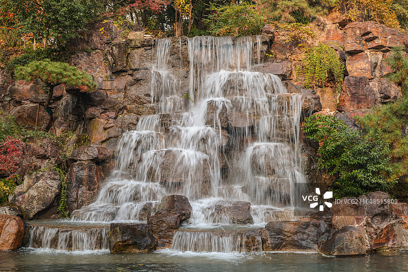 辅德里公园瀑布图片素材