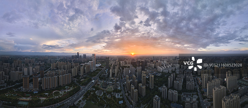 西安高新区城市风光图片素材